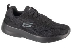 Buty sportowe Sneakersy damskie, Dynamight 2.0 - Homespun. Czarne buty treningowe Skechers, bez wzorów, z materiału, przed kostkę, bez zapięcia, trekkingowe. Za 229.99 zł.