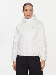 Tommy Jeans Kurtka przejściowa DW0DW17242 Biały Regular Fit. Białe kurtki Tommy Jeans, xs, bez wzorów, z jeansu, bez kaptura. Za 449.99 zł.