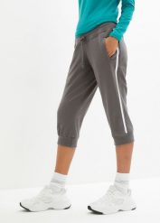 Spodnie 3/4 do biegania z bawełny (2 pary). Niebieskie spodnie dresowe bonprix, bez wzorów, z bawełny, do biegania. Za 189.99 zł.