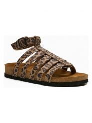 Comfortfusse Skórzane sandały "Ares" w kolorze jasnobrązowo-czarnym rozmiar: 40. Brązowe sandały Comfortfüße, bez wzorów, z materiału, klasyczne, z otwartym noskiem, bez obcasa, bez zapięcia. Za 252.99 zł.