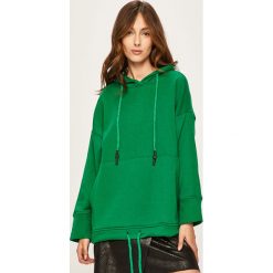 Answear - Bluza. Zielone bluzy ANSWEAR, l, bez wzorów, z bawełny, bez ramiączek, z kapturem. Za 79.90 zł.