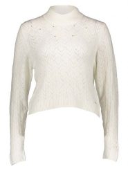 Pepe Jeans Sweter w kolorze białym rozmiar: L. Białe swetry Pepe Jeans, l, bez wzorów, z jeansu, bez ramiączek. Za 141.19 zł.
