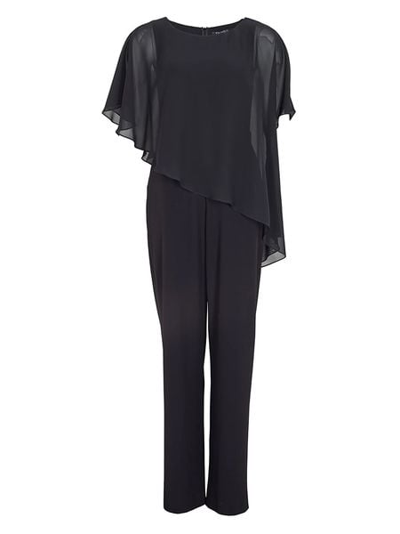 SWING Kombinezon w kolorze czarnym rozmiar: 44. Czarne kombinezony Swing, z aplikacjami, bez kołnierzyka, bez ramiączek. Za 297.97 zł.