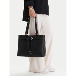 Torebka Beverly Hills Polo Club. Czarne shopper bag Beverly Hills Polo Club, bez wzorów, bez dodatków. Za 269.99 zł.