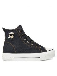 KARL LAGERFELD Trampki KL60444D Granatowy. Niebieskie trampki KARL LAGERFELD, bez wzorów, z materiału, bez zapięcia. Za 369.99 zł.