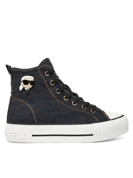 KARL LAGERFELD Trampki KL60444D Granatowy. Niebieskie trampki KARL LAGERFELD, bez wzorów, z materiału, bez zapięcia. Za 369.99 zł.