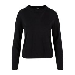 Bluza Damska Dzianinowa Z Okrągłym Dekoltem. Czarne bluzy Urban Classics, s, bez wzorów, z dzianiny, bez ramiączek, bez kaptura. Za 149.99 zł.