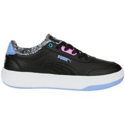 Buty Puma Tori Me Happy 386384 02 czarne. Czarne buty treningowe bez wzorów, z gumy, bez zapięcia. Za 338.63 zł.