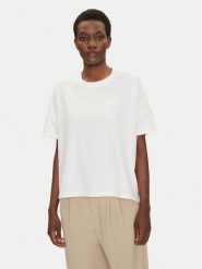Bomboogie T-Shirt TW7441TJOR5 Biały Relaxed Fit. Białe t-shirty Bomboogie, bez wzorów, z bawełny, bez kołnierzyka, bez ramiączek. Za 119.99 zł.