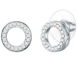 Lulu & Jane Stop metali Kryształ szklany Kolczyki 1 ct Damski. Białe kolczyki Lulu & Jane, z kryształem, srebrne. Za 359.99 zł.