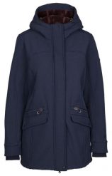 Trespass Anza - Damska kurtka softshellowa Navy Marl. Niebieskie kurtki Trespass, m, bez wzorów, z futra, bez kaptura. Za 281.80 zł.