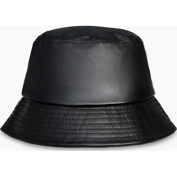 Czarny kapelusz bucket hat - Czarny. Czarne kapelusze Cropp, bez wzorów, ze skóry. W wyprzedaży za 15.99 zł.