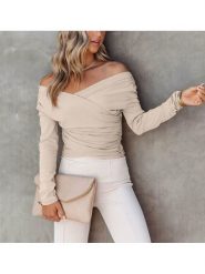 Milan Kiss Bluzka w kolorze kremowym rozmiar: M. Brązowe bluzki Milan Kiss, m, bez wzorów, bez kołnierzyka, bez ramiączek. Za 126.99 zł.