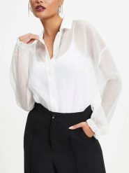 Milan Kiss Bluzka w kolorze kremowym rozmiar: S. Brązowe bluzki Milan Kiss, s, bez wzorów, bez kołnierzyka, bez ramiączek. Za 113.99 zł.