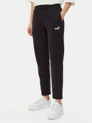 Puma Spodnie dresowe Ess Small No. 1 Logo 682454 Czarny Regular Fit. Czarne spodnie sportowe Puma, bez wzorów, z bawełny. Za 119.99 zł.