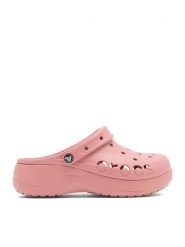 Crocs Klapki BAYA PLATFORM CLOG 208186-682 Różowy. Czerwone klapki Crocs, bez wzorów, z syntetyku, bez obcasa, bez zapięcia. Za 179.99 zł.