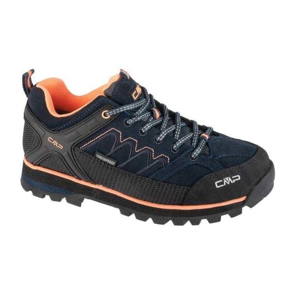 Buty Damskie Skóra Niski Stan Moon. Niebieskie buty trekkingowe CMP, bez wzorów, z koronki, bez zapięcia, trekkingowe. Za 685.99 zł.
