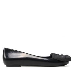 Baleriny Melissa. Czarne baleriny Melissa, bez wzorów, bez obcasa, bez zapięcia. Za 219.99 zł.