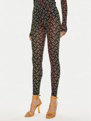 Pinko Legginsy Ginseng 100246 A1ZY Czarny Slim Fit. Czarne legginsy Pinko, bez wzorów, z syntetyku. Za 359.99 zł.