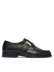 Tommy Hilfiger Półbuty Th Buckle Moc Toe Loafers FW0FW09536 Czarny. Czarne półbuty wsuwane Tommy Hilfiger, bez wzorów, ze skóry, bez obcasa, na płaskiej podeszwie. Za 649.99 zł.