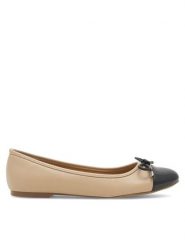 Jenny Fairy Baleriny Cheriee NSW23W23075 Beżowy. Brązowe baleriny Jenny Fairy, bez wzorów, z syntetyku, bez obcasa, bez zapięcia. Za 89.99 zł.