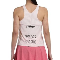 T-shirt Bullpadel Edrar Gemma Triay. Czerwone t-shirty bullpadel, bez wzorów, sportowe, bez kołnierzyka, bez ramiączek. W wyprzedaży za 202.90 zł.
