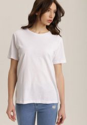 Biały T-shirt Errona. Białe t-shirty Renee, l, bez wzorów, z dzianiny, bez kołnierzyka, bez ramiączek. W wyprzedaży za 27.99 zł.