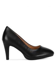 Clara Barson Czółenka WSS21575-01 Czarny. Czarne czółenka Clara Barson, bez wzorów, z materiału, bez obcasa, bez zapięcia. Za 76.99 zł.