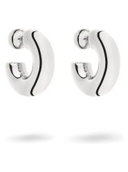 Liebeskind Posrebrzane kolczyki-półkreole rozmiar: onesize. Szare kolczyki Liebeskind, posrebrzane. Za 200.60 zł.