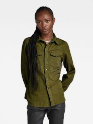 G-Star Koszula w kolorze khaki rozmiar: XL. Brązowe koszule G-Star, xl, bez wzorów, z bawełny, retro, bez kołnierzyka, bez ramiączek. Za 149.31 zł.