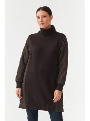 TATUUM Sukienka dzianinowa w kolorze brązowym rozmiar: XL. Brązowe sukienki Tatuum, xl, bez wzorów, z dzianiny, bez kołnierzyka, bez ramiączek, midi. Za 243.06 zł.