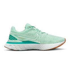 Buty Nike React Infinity Run Flyknit 3 W DD3024-301 zielone. Zielone buty do biegania Nike, bez wzorów, z materiału, bez zapięcia, do biegania. Za 1,012.48 zł.