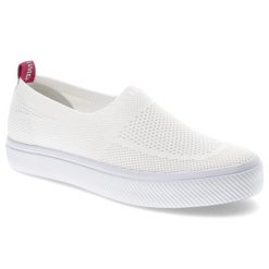 Białe Tenisówki Big Star Modne Wsuwane Obuwie Damskie. Białe trampki BIG STAR, bez wzorów, z dresówki, retro, bez zapięcia. Za 109.00 zł.