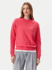 Tommy Jeans Bluza Flag DW0DW19959 Różowy Regular Fit. Czerwone bluzy Tommy Jeans, xl, bez wzorów, z bawełny, bez kaptura. Za 189.99 zł.