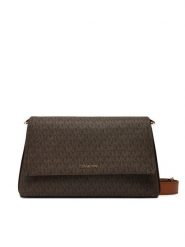 MICHAEL Michael Kors Torebka Nessa 30T5G8ZM3B Brązowy. Brązowe listonoszki MICHAEL Michael Kors, bez wzorów, ze skóry, bez dodatków. Za 939.99 zł.