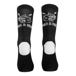 Skarpety rowerowe NORTHWAVE Ride & Beer Sock czarny. Czarne skarpetki Northwave, bez wzorów. Za 40.00 zł.