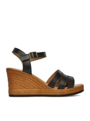 Lasocki Sandały CEO-WI23-283-14 Czarny. Czarne sandały Lasocki, bez wzorów, ze skóry, bez obcasa, na koturnie, bez zapięcia. Za 199.99 zł.