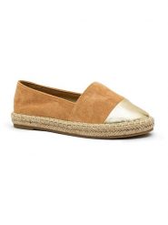 Foreverfolie Espadryle w kolorze jasnobrązowym rozmiar: 37. Brązowe espadryle Foreverfolie, bez wzorów, bez obcasa. Za 83.42 zł.