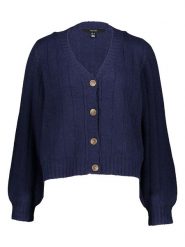 Vero Moda Kardigan "Maxin" w kolorze granatowym rozmiar: S. Brązowe swetry Vero Moda, s, bez wzorów, bez ramiączek. Za 96.60 zł.