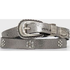 Pepe Jeans pasek damski kolor szary. Szare paski Pepe Jeans, bez wzorów, z jeansu. Za 219.99 zł.