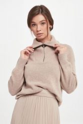 Golf damski wełniany Ruby1 MARELLA MONOCHROME. Czerwone swetry Marella, m, bez wzorów, z wełny, bez ramiączek. W wyprzedaży za 720.30 zł.