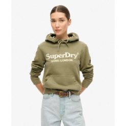 Bluza z kapturem Venue w metalicznym wykończeniem. Zielone bluzy z kapturem Superdry, bez wzorów, z kapturem. W wyprzedaży za 271.80 zł.