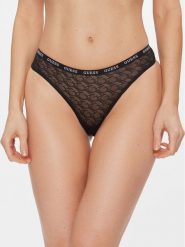 Guess Figi klasyczne O3BE16 KBXA0 Czarny. Czarne figi Guess, z aplikacjami, z syntetyku. Za 69.99 zł.