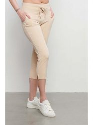 &Co Woman Rybaczki "Phoenix" w kolorze beżowym rozmiar: XL. Brązowe spodnie materiałowe &Co Woman, bez wzorów. Za 164.95 zł.
