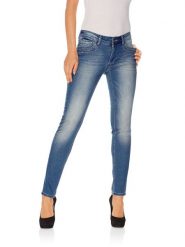 Heine Dżinsy - Skinny fit - w kolorze niebieskim rozmiar: 44. Niebieskie jeansy Heine, bez wzorów, klasyczne. Za 110.29 zł.
