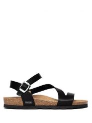 BAYTON Sandały "Vigo" w kolorze czarnym rozmiar: 36. Czarne sandały Bayton, bez wzorów, klasyczne, z otwartym noskiem, bez obcasa, bez zapięcia. Za 168.45 zł.