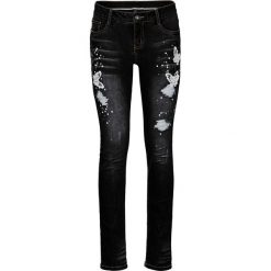Dżinsy Skinny z haftem bonprix ciemny denim. Jeansy marki bonprix. Za 124.99 zł.