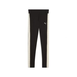 Młodzieżowe legginsy Essentials Tape PUMA. Brązowa legginsy Puma, bez wzorów, z bawełny, eleganckie. Za 119.00 zł.