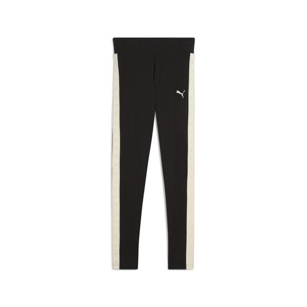 Młodzieżowe legginsy Essentials Tape PUMA. Brązowa legginsy Puma, bez wzorów, z bawełny, eleganckie. Za 119.00 zł.