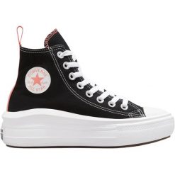 Buty sportowe Converse Chuck Taylor All Star Move. Czarne buty treningowe Converse, bez wzorów, z materiału, bez zapięcia. Za 390.00 zł.